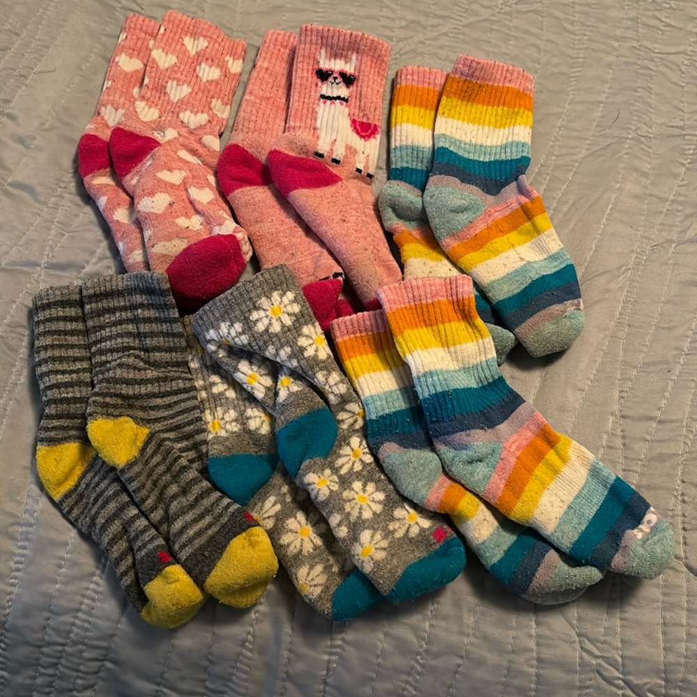 🦙Pacas kids alpaca socks EUC fits size 9c-2y
